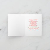 過ぎ去る前にハーバート・スウィートフランクの詩 シーズンカード (内部)