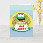 過ぎ越しのグリーティングカ得ード「スープ」 カード (黄色い花)