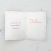 過ぎ越しの挨拶：信仰の反映 カード (内部)