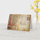 過ぎ越しの祝いのイブのためのHaggadah カード (黄色い花)