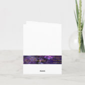 過ぎ越しの祝いのオランダカイウユリカード カード (裏面)