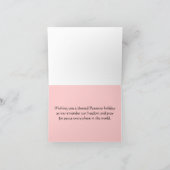 過ぎ越しの祝いの平和休日カード シーズンカード (内部)