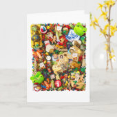 過ぎ越しの祝いの挨拶状 カード (黄色い花)