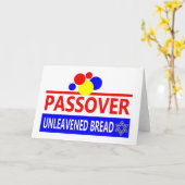 過ぎ越しの祝いの種なしパン カード (黄色い花)