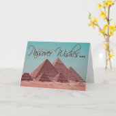 過ぎ越しの祝いの願い カード (黄色い花)