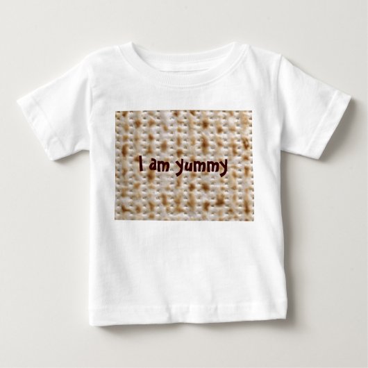 過ぎ越しの祝いのMatzohのベビーのティー(短い袖) ベビーTシャツ (正面)