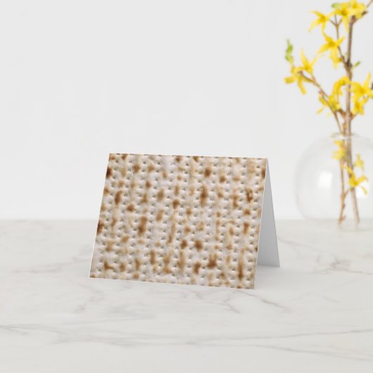 過ぎ越しの祝いのMatzohの挨拶状の~はカスタマイズ! カード (黄色い花)