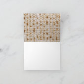 過ぎ越しの祝いのMatzohの挨拶状の~はカスタマイズ! カード (内部)