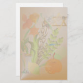 過ぎ越しの祝いのSederの文房具 便箋 (正面/裏面)