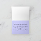 過ぎ越しの祝い生命の樹 カード (内部)