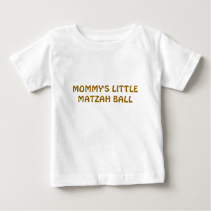 過ぎ越しの祝いPESACHのTシャツの子供へのMATZAHの球 ベビーTシャツ
