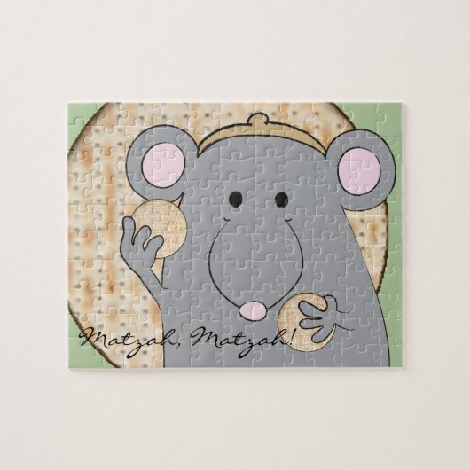 過ぎ越しの「マツァ、マザ！」 パズル子供へ ジグソーパズル (横)