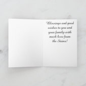 過ぎ越しグリーティングカード「マザ、マザ」 カード (内部)