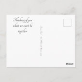 過ぎ越し、私たちは一緒に緑の森 ポストカード (裏面)