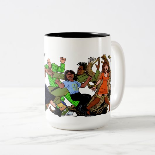 過ごし若者ダンスタソン二音コーヒーマグ ツートーンマグカップ (正面右)