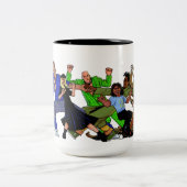 過ごし若者ダンスタソン二音コーヒーマグ ツートーンマグカップ (中央)