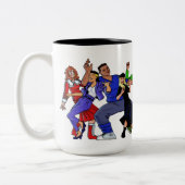 過ごし若者ダンスタソン二音コーヒーマグ ツートーンマグカップ (左)