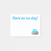 "過して下さい氷日を!" カールの付箋 ポストイット (正面)
