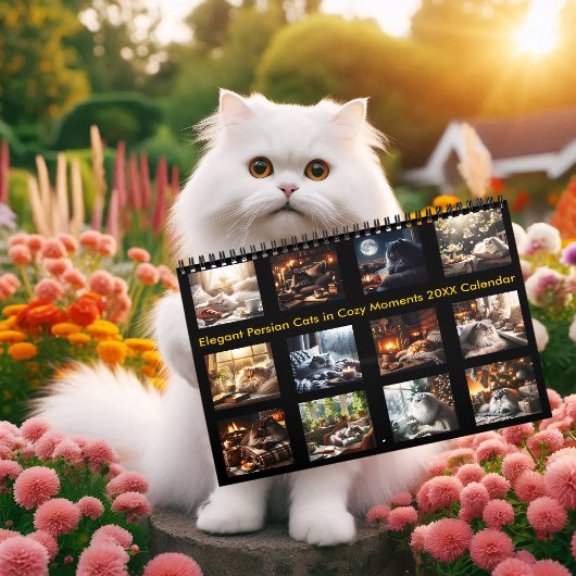 過エレガントごしやすい瞬間にペルシャ猫20XX カレンダー