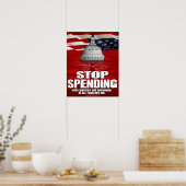 過ストップ金(16 x 20) ポスター (キッチン)