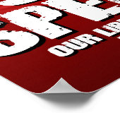 過ストップ金(16 x 20) ポスター (角)