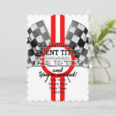 過パーソナライズされた充電性能パーティー 招待状 (スタンド正面)