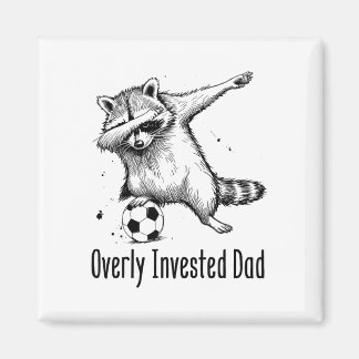 過保護なパパ サッカー応援グッズ おもしろパロディ マグネット