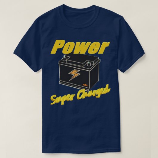 過充電POWER （MXXによる） Tシャツ (デザイン正面)