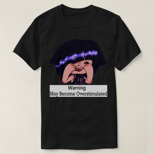 過刺激になる可能性2 Tシャツ (デザイン正面)
