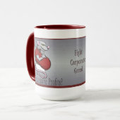 過剰な利益の増加 マグカップ (正面左)