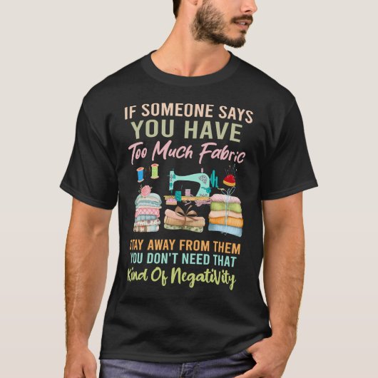 過剰な生地 裁縫 キルティング 愛好家 ソーマー キルト Tシャツ (正面)
