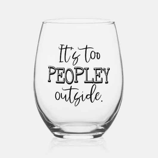 過剰に人の茎のないワイングラス ステムなしワイングラス (正面)