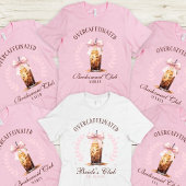 過剰カフェインのブライズメイドクラブ 名前入り アイスコーヒー Tシャツ