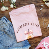 過剰カフェインの花嫁の友人会 名前入り アイスコーヒー Tシャツ