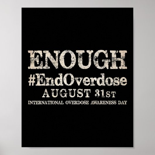 過剰供ストップ量国際的認識のサポート ポスター (正面)