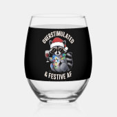 過剰刺激とフェスティバルAFラクーンエスプレッソ恋人 ステムなしワイングラス (裏面)