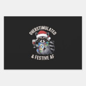 過剰刺激とフェスティバルAFラクーンエスプレッソ恋人 ラッピングペーパーシート (正面)