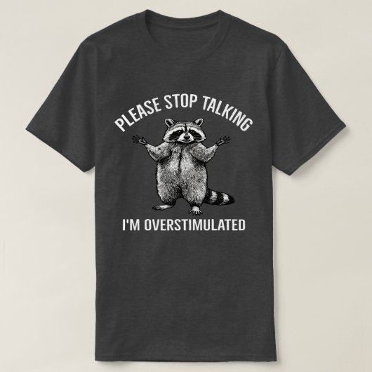過剰刺激のあらいぐま | N Tシャツ (デザイン正面)