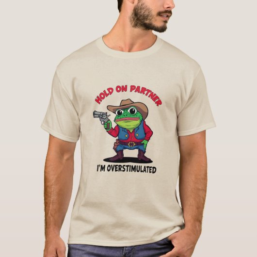 過剰刺激カウボーイカエル Tシャツ (正面)