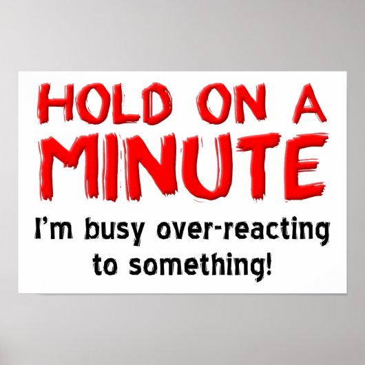 過剰反応ポスタおもしろいー ポスター (正面)