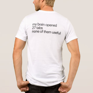 過剰思考が楽しいTシャート | ADHD ユーモアTシャツ トライブレンドTシャツ