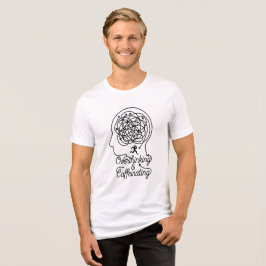 過剰思考とカフェイン迷路の頭 トライブレンドTシャツ