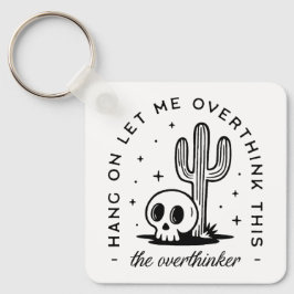 過剰思考のおもしろい引用文 キーホルダー