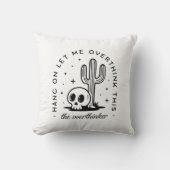 過剰思考のおもしろい引用文 クッション (正面)