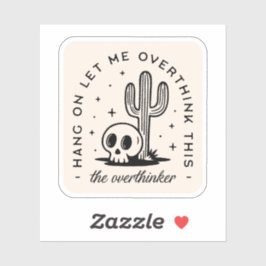 過剰思考のおもしろい引用文 シール