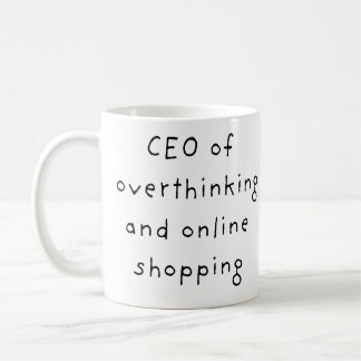 過剰思考のCEO 楽しいセラミック コーヒーマグ コーヒーマグカップ