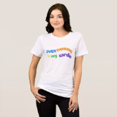 過剰思考は私の有酸素運動 トライブレンドＴシャツ (正面全面)
