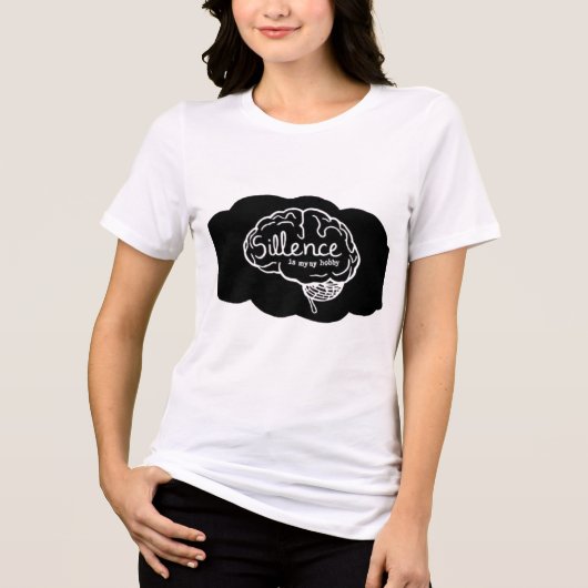 過剰思考ブレイン・カートゥーン メンタルヘルスアート トライブレンドＴシャツ (正面)