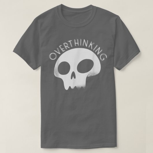 過剰思考前向きマインドセットのモチベーション Tシャツ (デザイン正面)
