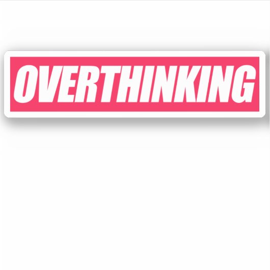 過剰思考引用文 シール (正面)